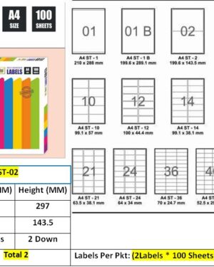 Self Adhesive Labels_Sheet Format_Lotus_ST-02 (199.6x143.5mm)