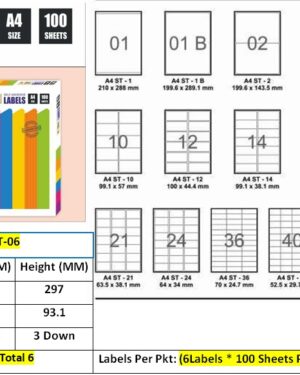 Self Adhesive Labels_Sheet Format_Lotus_ST-06 (99.1x93.1mm)